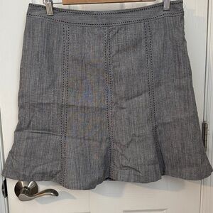 White House Black Market Black and White Skirt